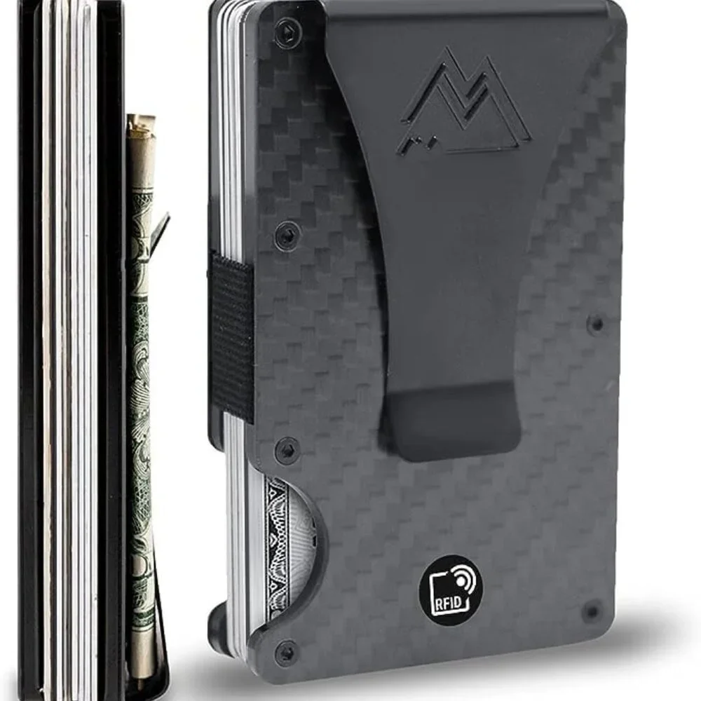 Minimalist Wallet for Men Slim RFID‎ Blocking Wallet Scratch Resistant Matte